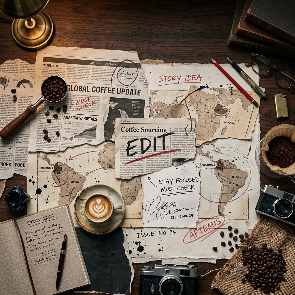 Editorial collage for e-commerce SEO strategy showing product packaging and torn paper
